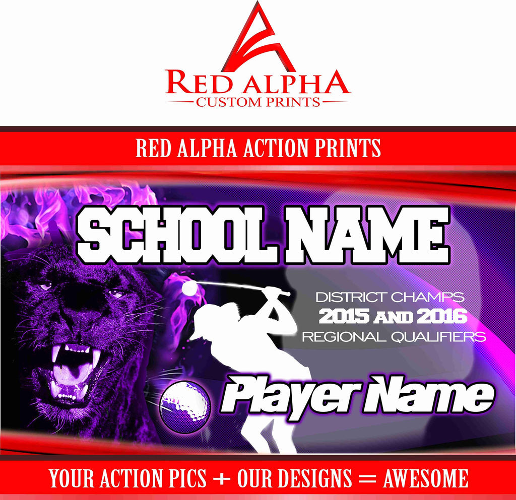 Red Alpha Action Prints