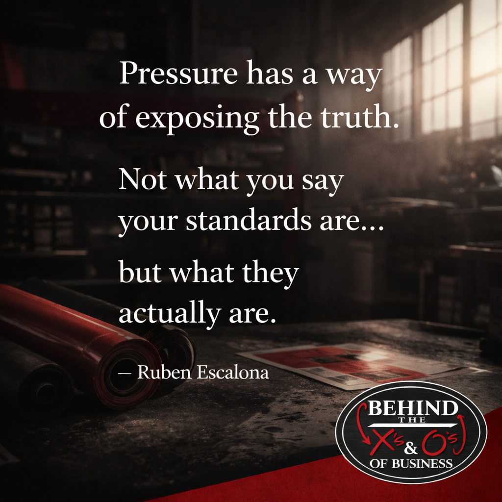 Standards Reveal Who You Really Are Under Pressure