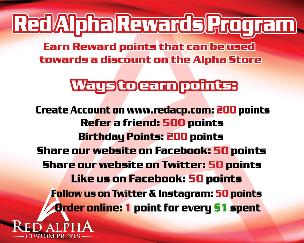 Red Alpha Rewards Program