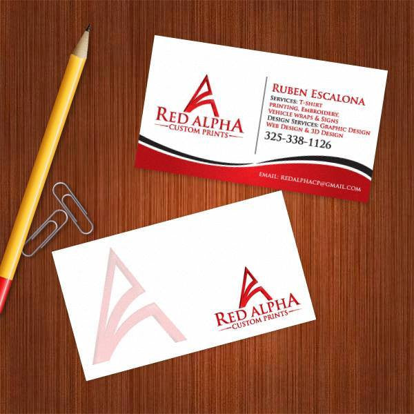 Red Alpha Business Card