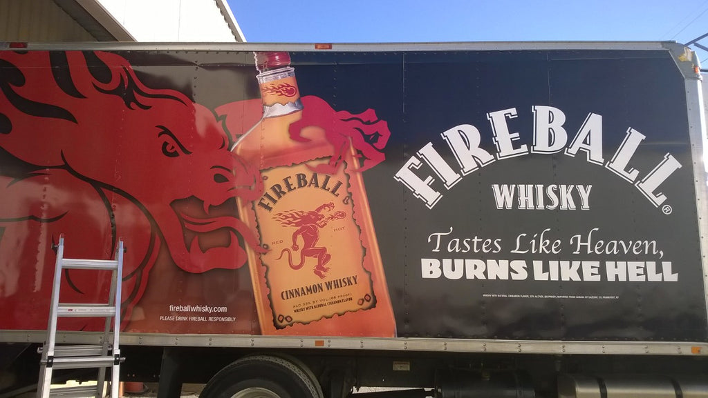 Fireball Whiskey Box Truck