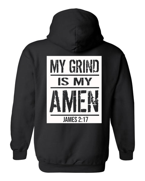 My Grind Is My Amen Hoodie by Built 4 Christ — Faith in Action