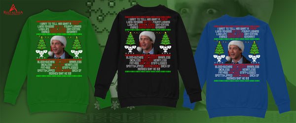 Griswold Rant Ugly Christmas Sweater – Christmas Vacation Inspired Holiday Sweatshirt