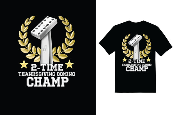 Domino Champ T-shirt Design - Red Alpha Custom Prints