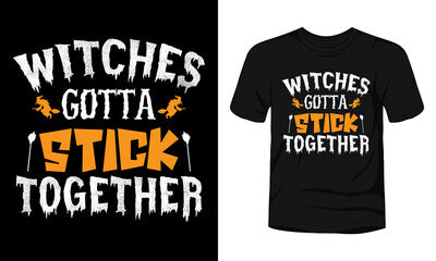 Witches gotta stick together - Red Alpha Custom Prints