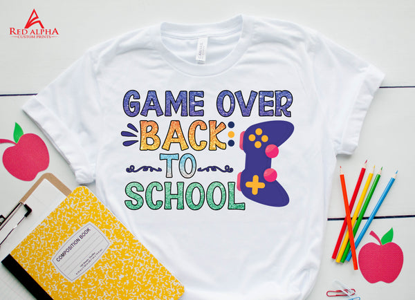 Game Over Back To School Design 1