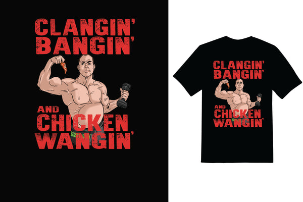 Clangin Bangin and Chicken Wangin - Red Alpha Custom Prints