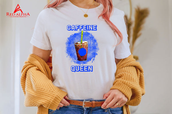 Caffeine Queen (Blue) - Red Alpha Custom Prints