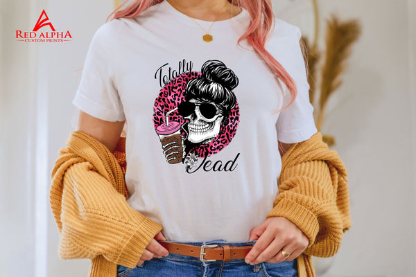 Totally Dead in Pink - Red Alpha Custom Prints
