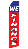 16 FT Open Feather Flag-Car Dealership - Red Alpha Custom Prints