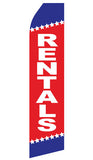 16 FT Open Feather Flag-Real Estate and Apartment Leasing - Red Alpha Custom Prints