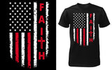 Faith Flag Shield - Red Alpha Custom Prints