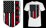 Faith Flag Shield - Red Alpha Custom Prints