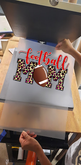 Football Mom cheetah print DTF