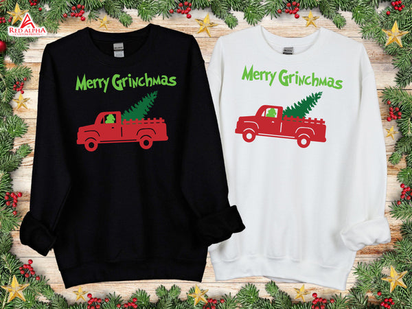 Merry Grinchmas (Truck with Christmas Tree)