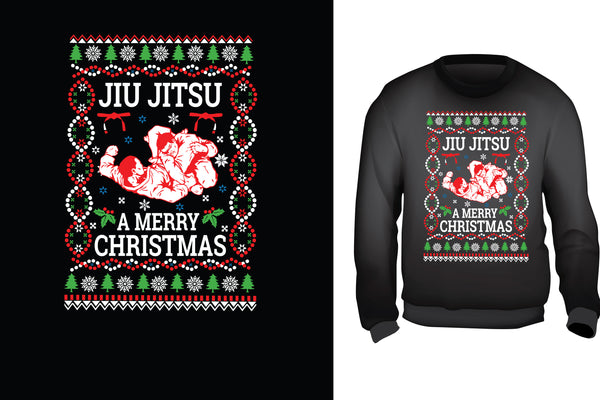 Jiu Jitsu a Merry Christmas - Red Alpha Custom Prints