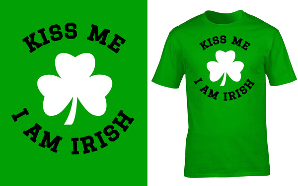 Kiss Me I'm Irish - Red Alpha Custom Prints