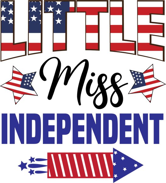 Little Miss Independent - Red Alpha Custom Prints