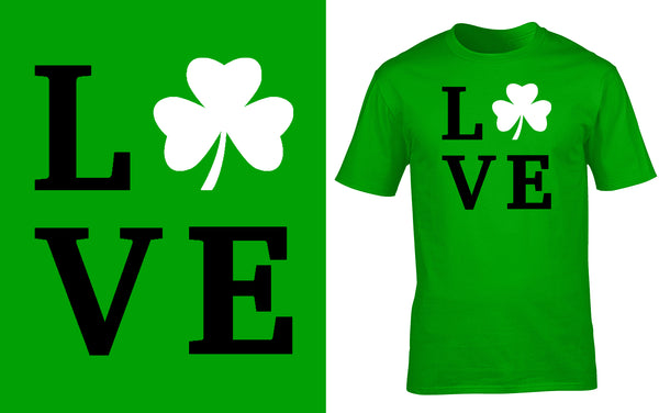 St. Patrick's Day "Love" Shirt - Red Alpha Custom Prints