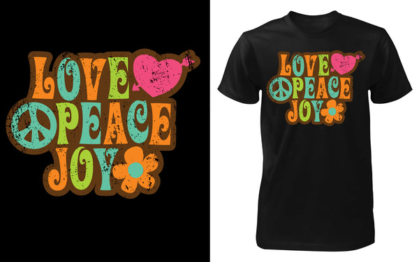 Love Peace Joy - Red Alpha Custom Prints