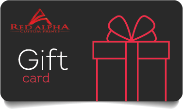 Red Alpha Holiday Gift Card - Red Alpha Custom Prints