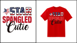 Star Spangled Cutie T-shirt - Red Alpha Custom Prints