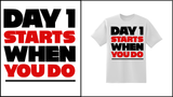 Day 1 Starts When You do - Red Alpha Custom Prints
