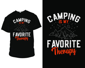 Camping: Is my favorite therapy - Red Alpha Custom Prints