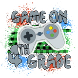 Game-On 4th Grade - Red Alpha Custom Prints